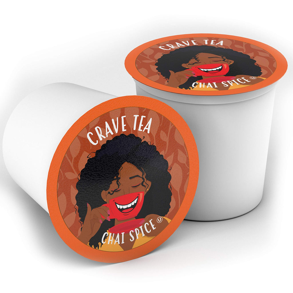 Crave Beverages Tea Pods, Chai Spice for Keurig K Cup Brewers, 100 Count