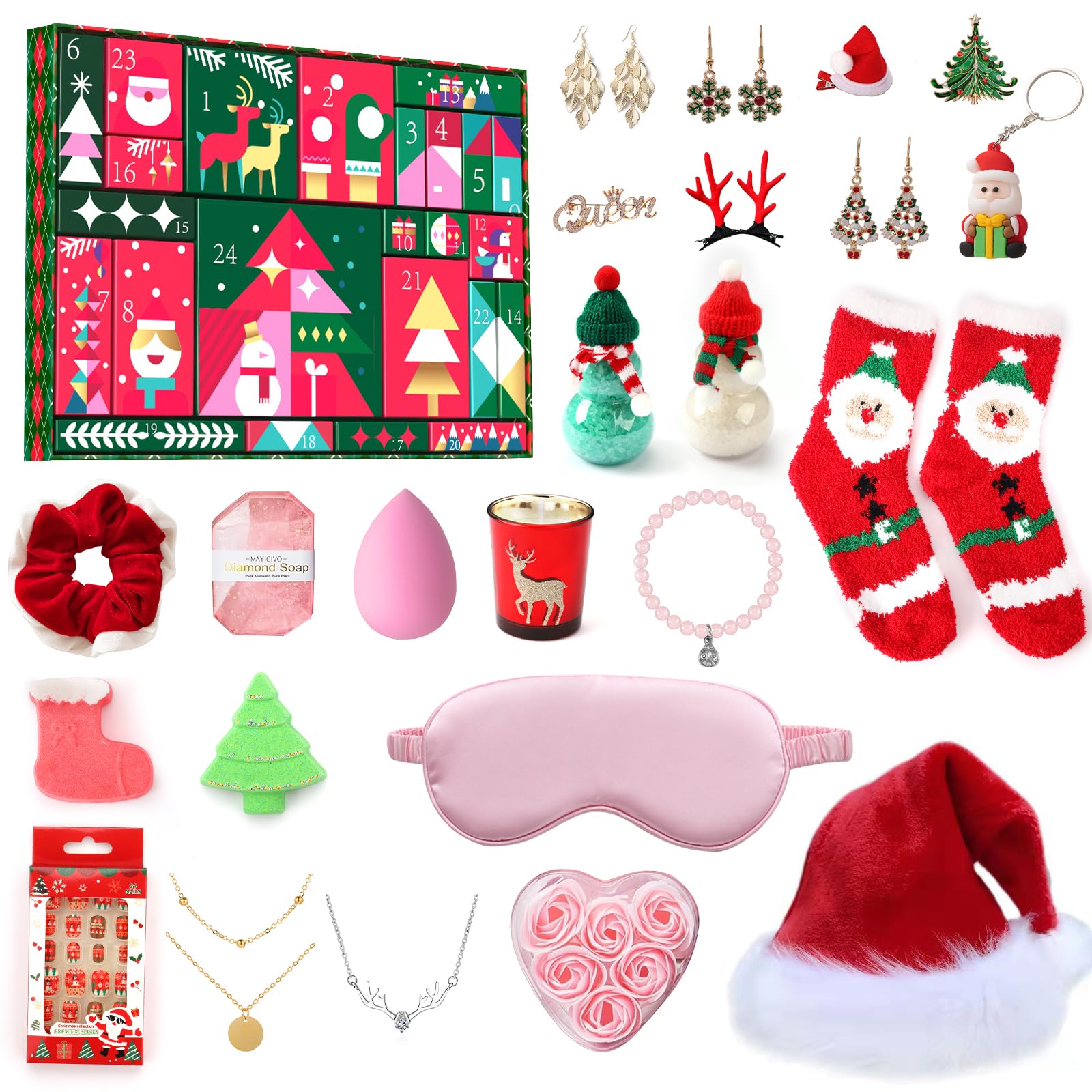 Christmas Gifts for Women Adults 2025, Christmas Gift Baskets, Beauty & Bath Spa Self Care Relaxing Gift Set, Surprise Xmas Holiday Gift Ideas for Mom Wife Teens Girlfriend Friends Sister
