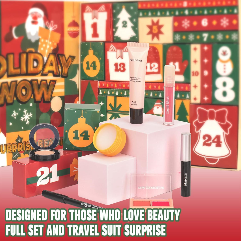Skiennix Makeup Advent Calendar 2025 | 24 Days of Beauty Surprises for Teen Girls - Perfect Christmas Gift Set