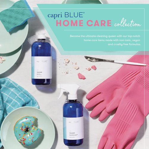 Capri Blue Volcano Multi Surface Wipes - Multi-Purpose Cleaning Wipes with Grapefruit & Tangerine Essential Oils - Safe for Countertops, Walls, and More - Non-toxic, Vegan & Cruelty Free (48 count)