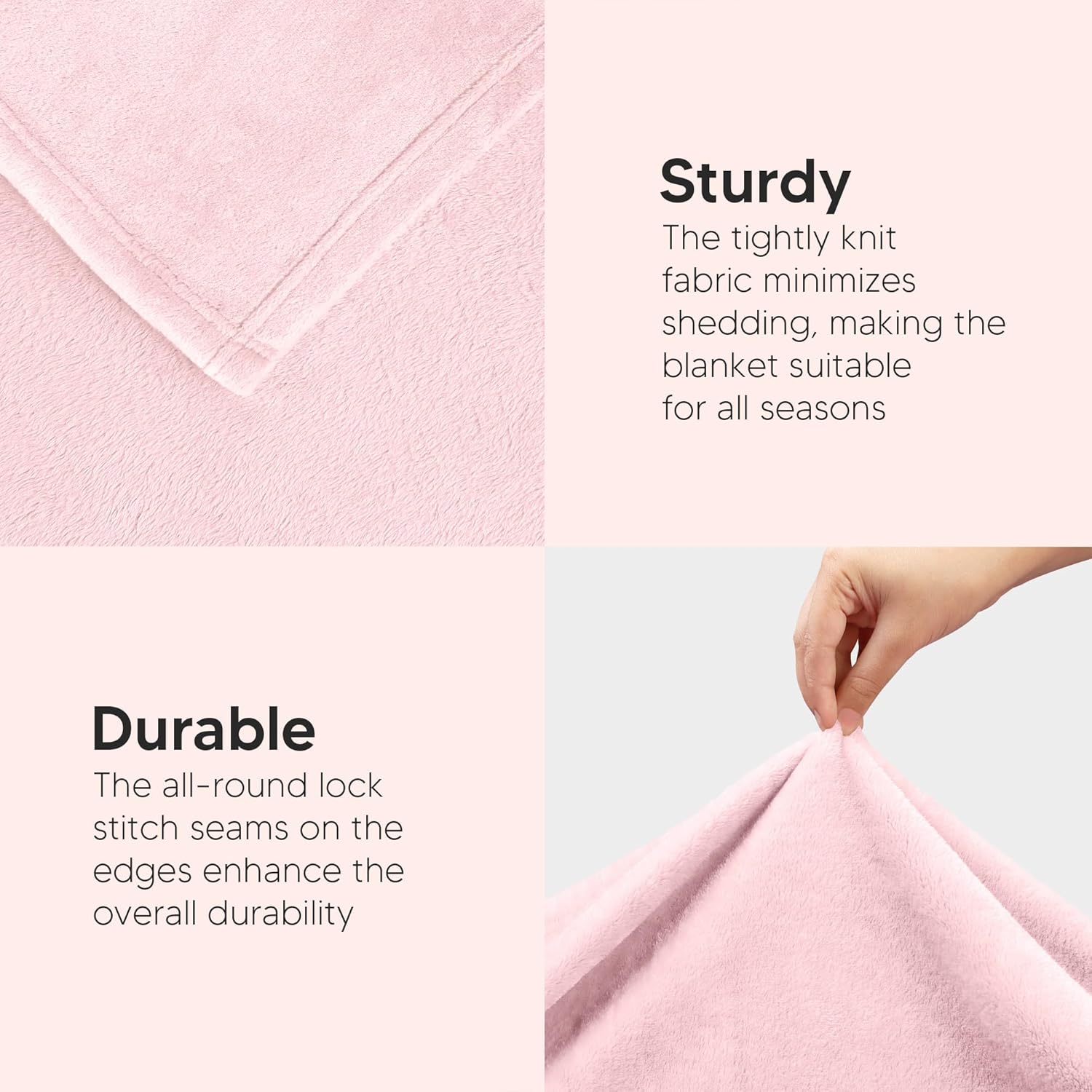 Utopia Bedding Fleece Blanket - King Size Pink 300GSM Luxury Soft Microfiber (90x102 Inch)