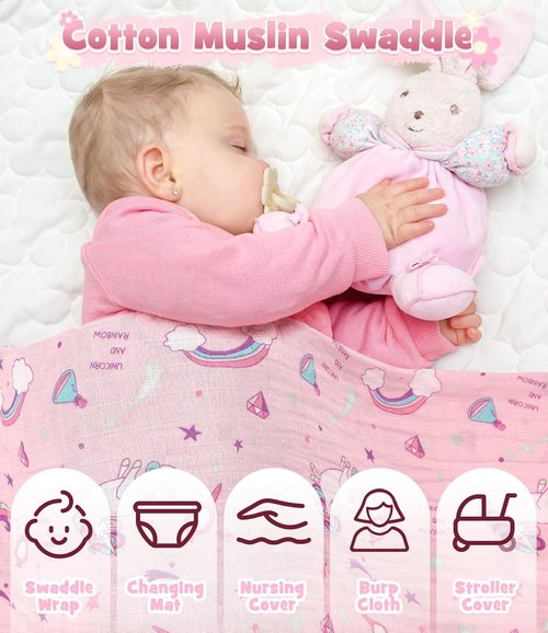 Golray Baby Girl Gift Basket - Adorable Rattle, Blanket & Bodysuit Set for Newborns | Perfect Baby Shower Gift