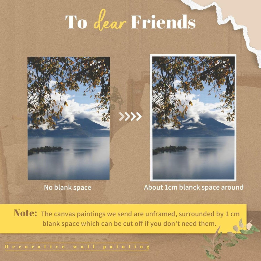 Skiennix Custom Canvas Prints - Personalized Photo Posters for Living Room, Bedroom, Office | 12x18 Inch