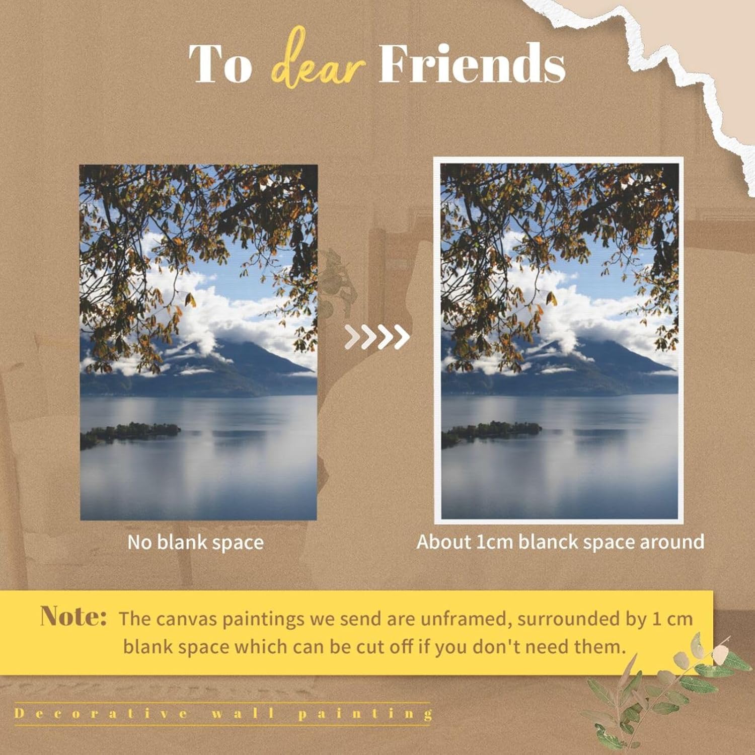 Skiennix Custom Canvas Prints - Personalized Photo Posters for Living Room, Bedroom, Office | 12x18 Inch