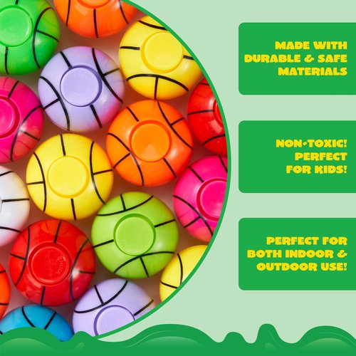 JOYIN 36 Pack Basketball Fidget Spinners for Kids, Easter Egg Fillers Goodie Bag Stuffers for Birthday Party, Basketball Party Favors, Fidget Toys Bulk, Stress Balls, Treasure Box for Classroom