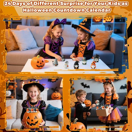 Gnome Advent Calendar 2025 - Halloween Countdown with 24 Collectible Figures | Perfect Gift for Kids & Teens