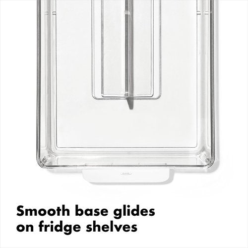 OXO Refrigerator Adjustable Storage Bin, Clear