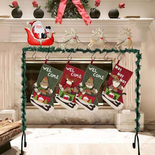 FORUP Christmas Stocking Holder Stand - Elk Design for Festive Decor | Durable & Stylish