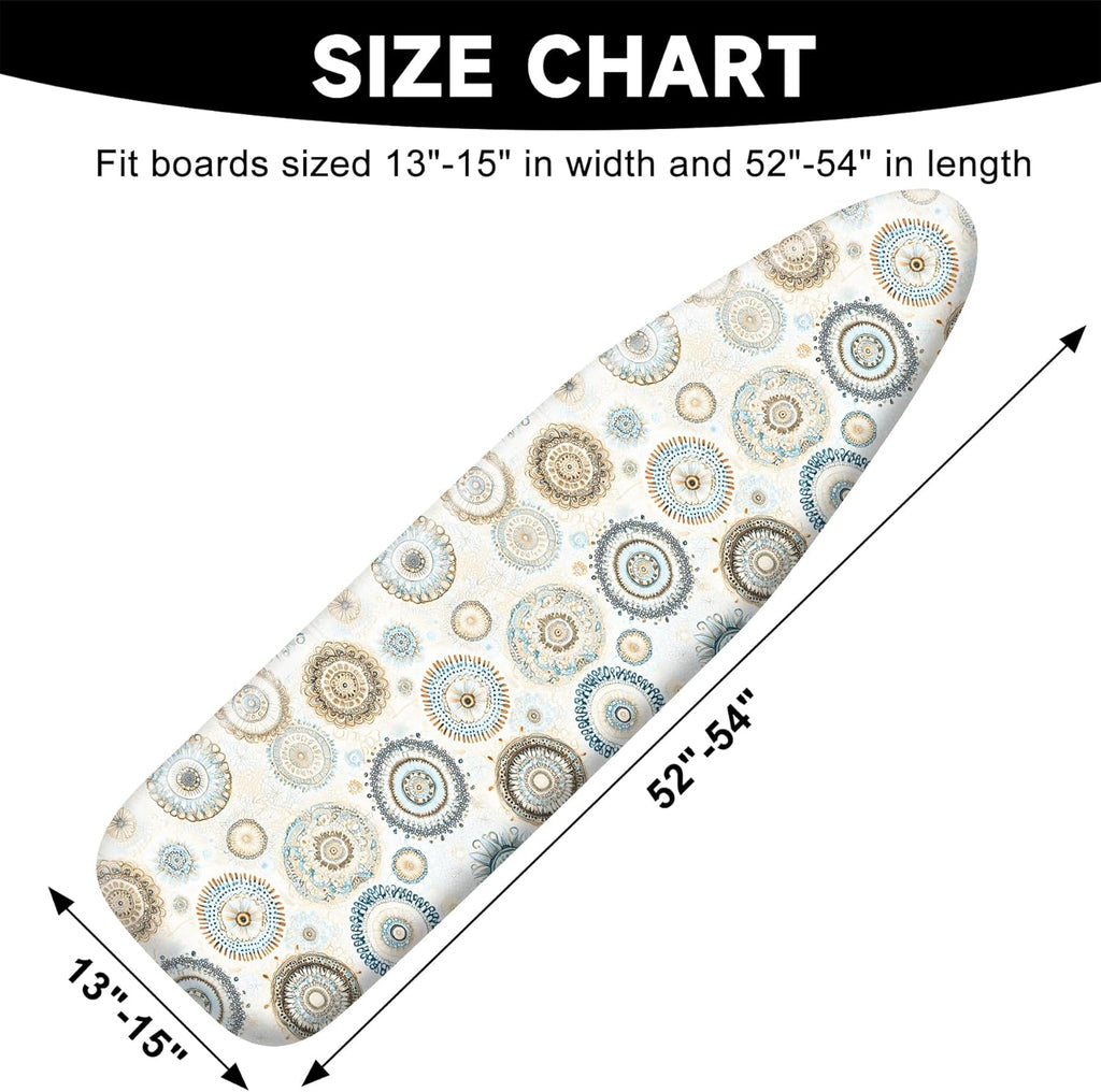 Regine Switzerland Ironing Board Cover - Heavy Duty Non-Slip Design with Thick Padding | 15"x54" Standard Size