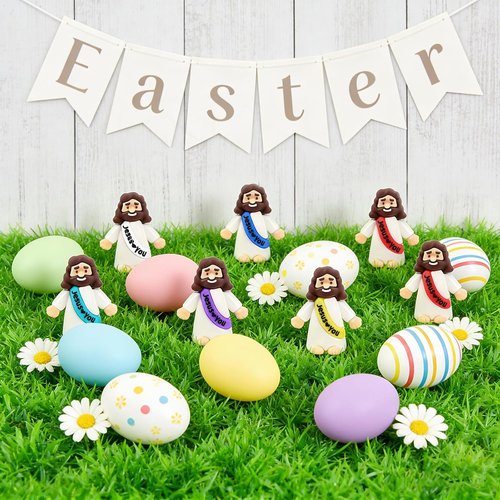Little Jesus Figurines by [Brand Name] - 210 Pack of Pocket-Sized Religious Gifts for Baptism & Easter