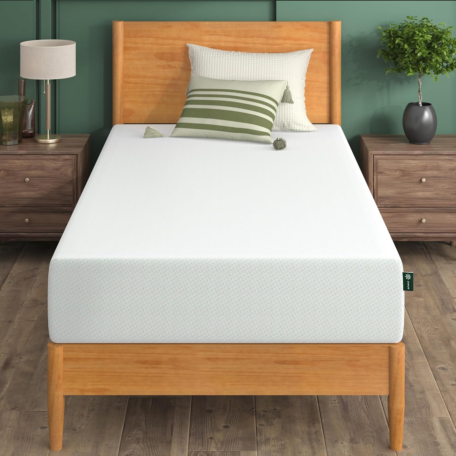ZINUS Memory Foam Mattress - 10 Inch Twin Size with Green Tea Infusion for Enhanced Comfort