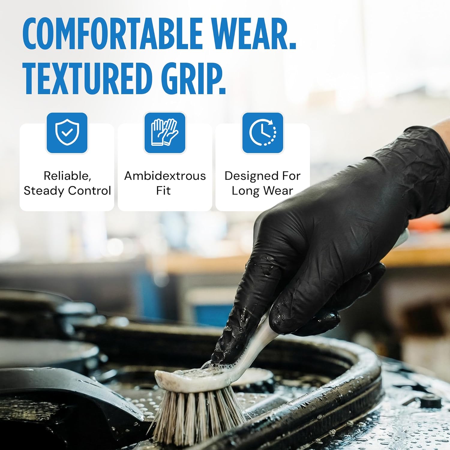 Skiennix Nitrile Exam Gloves - Latex-Free, Powder-Free, Non-Sterile Disposable | Ideal for Medical & Kitchen Use