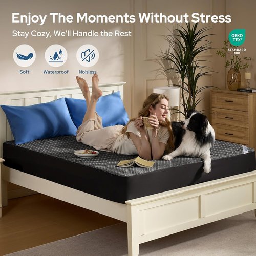 BEDLORE King Mattress Protector - Waterproof Noiseless Cover, Deep Pocket for 6-18 Inch Mattresses, Soft & Breathable