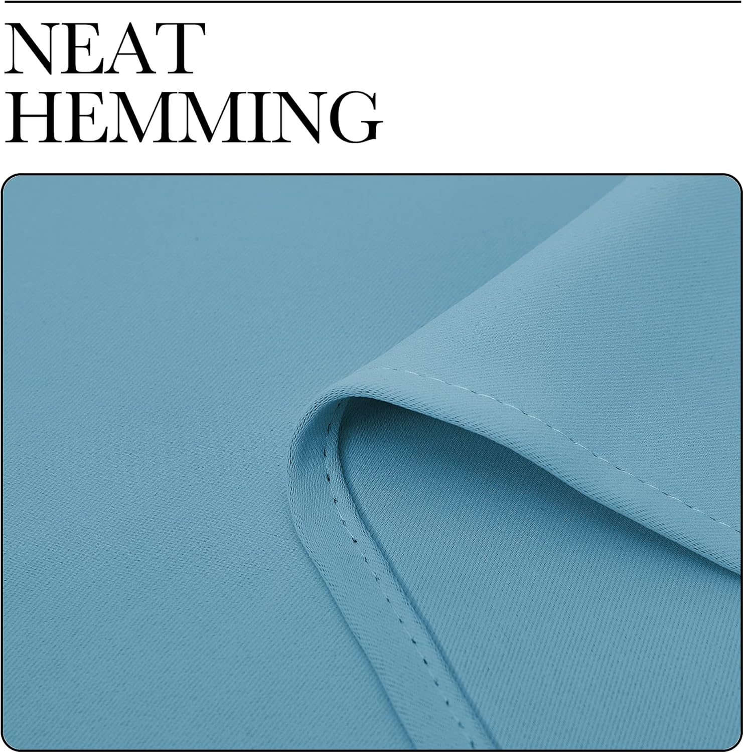NICETOWN Teal Blue Blackout Curtains - Thermal Insulated 90-Inch Drapes for Large Windows | 2 Panels, 55" Wide