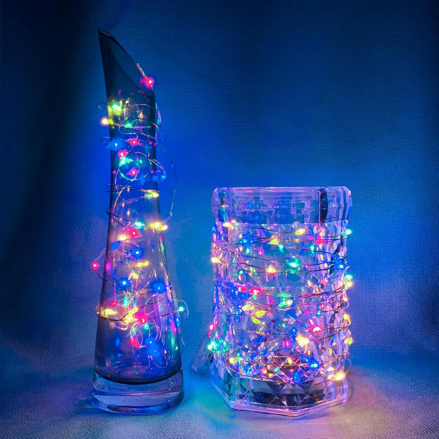 Skiennix 20 LED Fairy String Lights - 7Ft Waterproof Twinkle Lights for Weddings & Parties | Multicolor