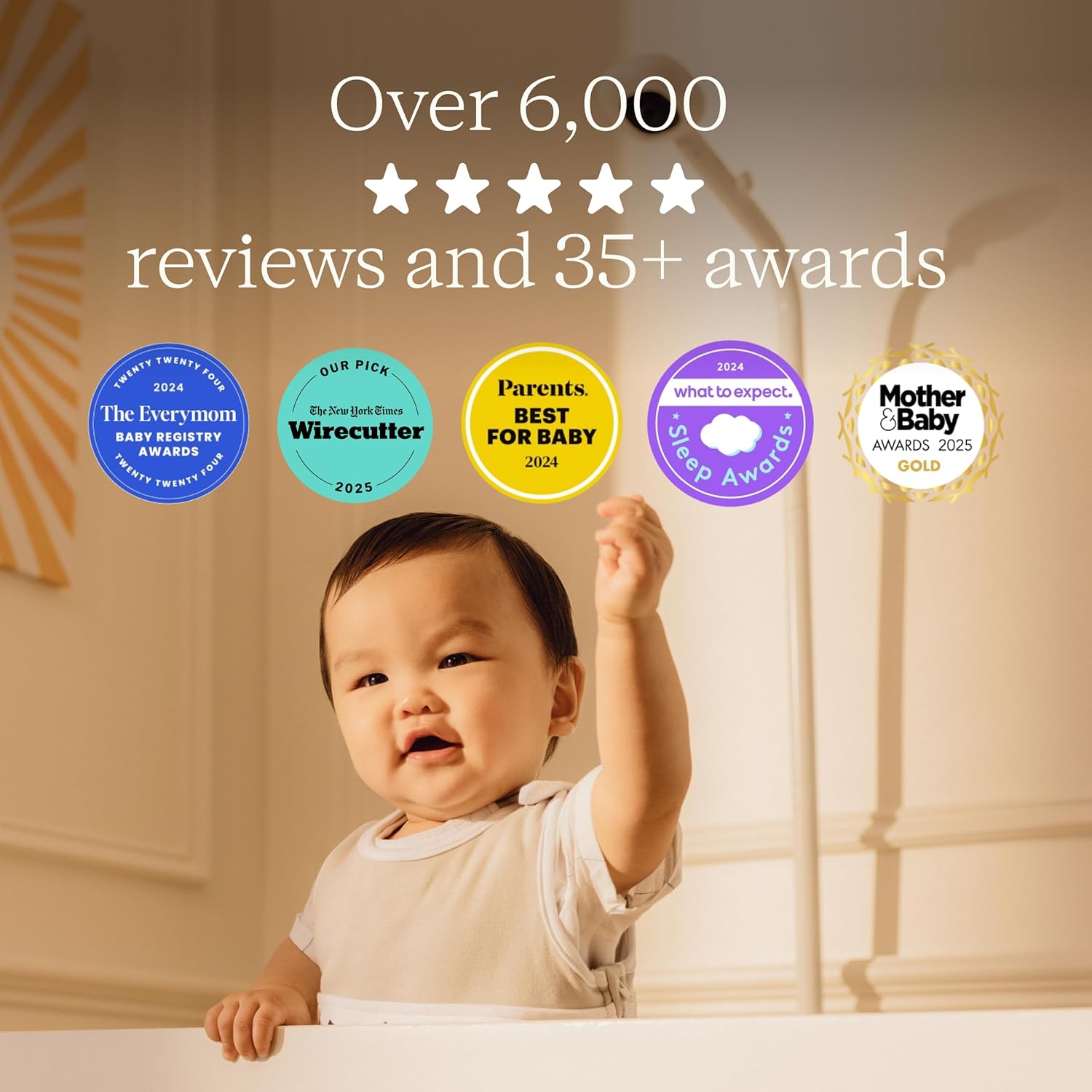 Nanit Pro Smart Baby Monitor - 1080p Wi-Fi Video Camera with Night Vision & 2-Way Audio | Remote Viewing