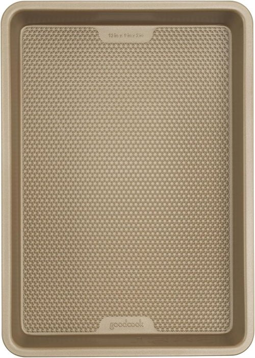 GoodCook BestBake Nonstick Bronze 9" x 13" Baking Pan - Durable Carbon Steel, Scratch-Resistant & Easy Cleanup