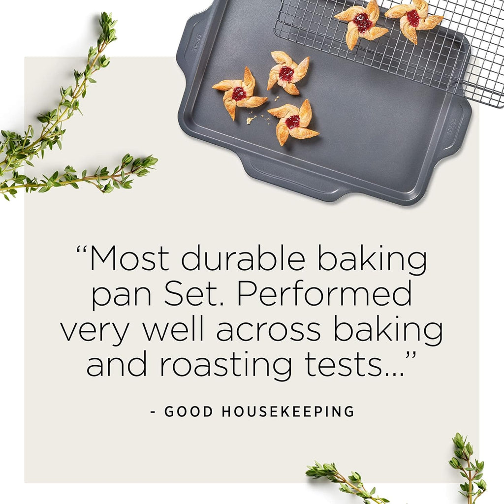 All-Clad Pro-Release Nonstick Bakeware Set - 5-Piece Oven Safe Set | Includes Cookie Sheet, Muffin Pan & More