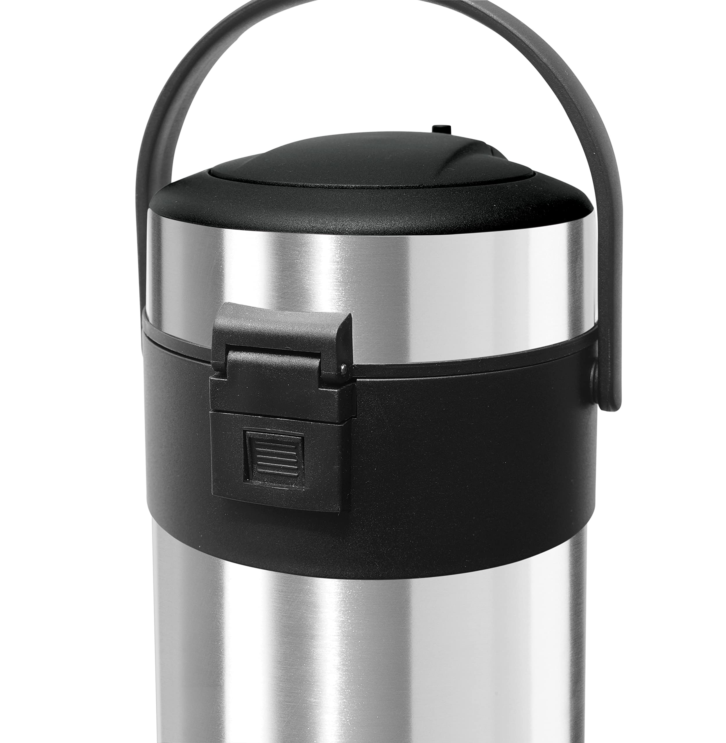 OGGI Airking 102oz Stainless Steel Thermal Coffee Carafe- Vacuum Container w/Lever Action Pump, Insulated Coffee Carafe, Thermos Carafe, Hot Beverage Dispenser, Catering Supplies, 3 Liters
