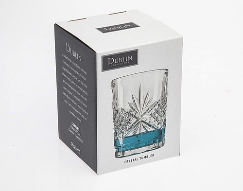 Godinger Bathroom Tumbler Cup Glass, Water Glass, Toothbrush Holder - Dublin Crystal Collection, 7oz