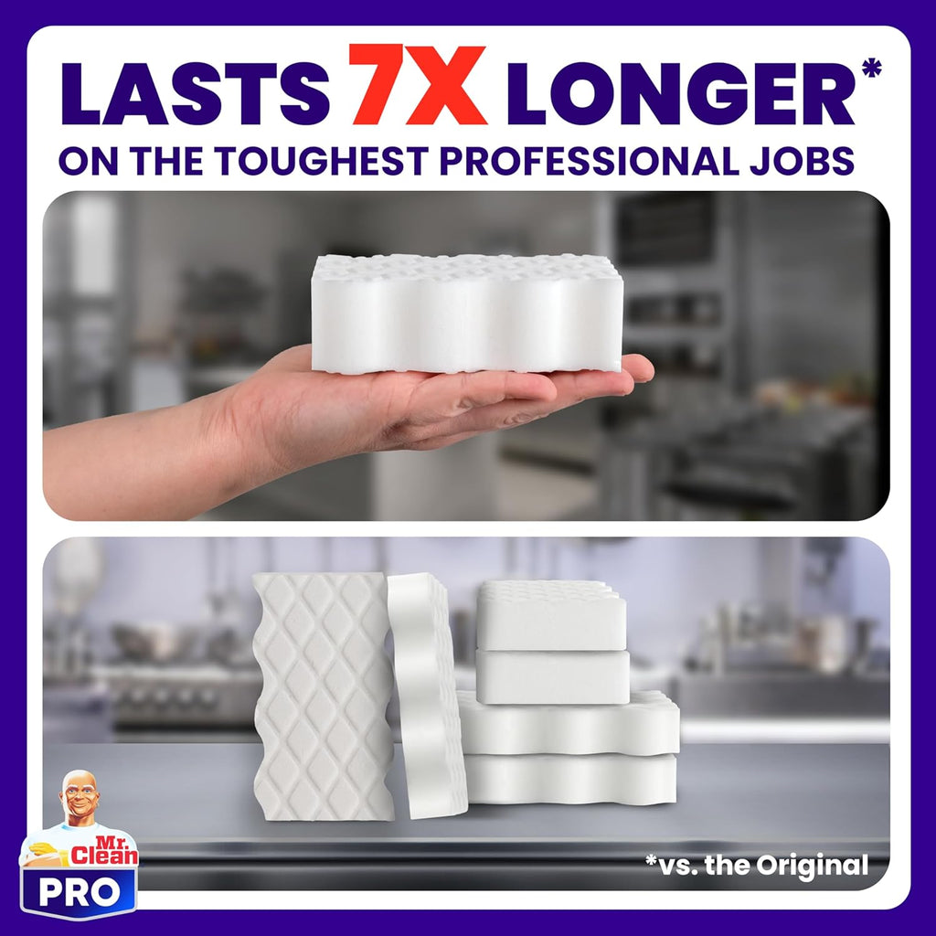Mr. Clean PRO Magic Eraser - Ultra Pro Heavy Duty Cleaning Sponges for Grease & Stain Removal | 26 Count