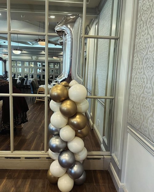 1st Birthday Balloon - 40 Inch Silver Number 1 Balloon for Kids | Perfect for Boy or Girl Celebrations