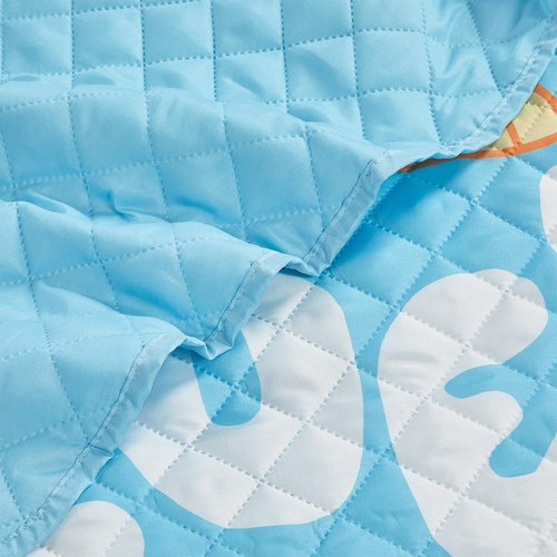 Bluey Twin Bedding Set - Quilted Bedspread Plus Stickers, Perfect for Boys & Girls