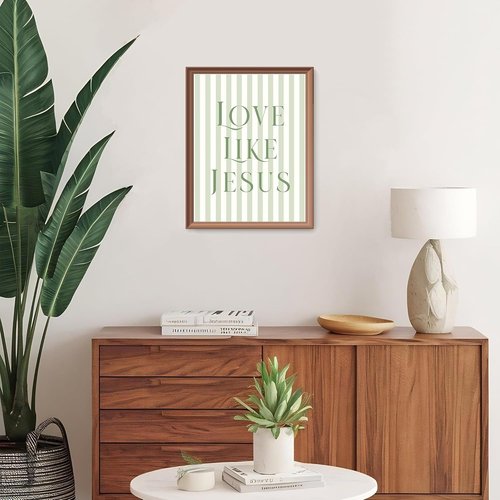 LARTSFRO Coquette Wall Art Decor - Sage Green Bow Posters with Inspirational Bible Verses | 12x16 Inch Set of 4 Unframed