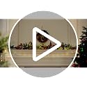 Christmas Artificial Garland with LED Lights - 6 Ft Red & Green Wreath Decor - Variation of THIS listing