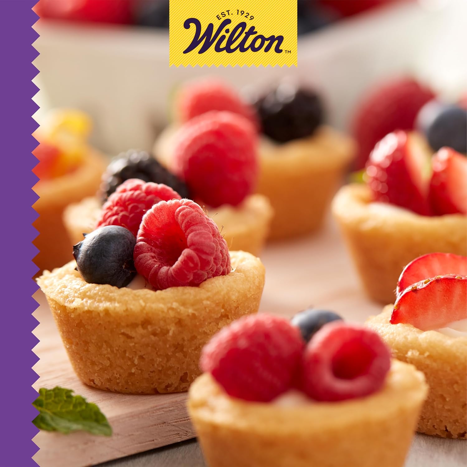 Wilton Gold Non-Stick Mini Muffin Pan | PFAS-Free Bakeware for Perfect Cupcakes & Muffins - 24 Cups, 16 x 10 x 1 Inch