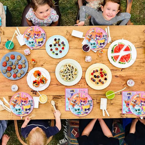 Super Kitties Party Supplies 40Pack include 20 plates, 20 napkins for the Birthday party Decoration