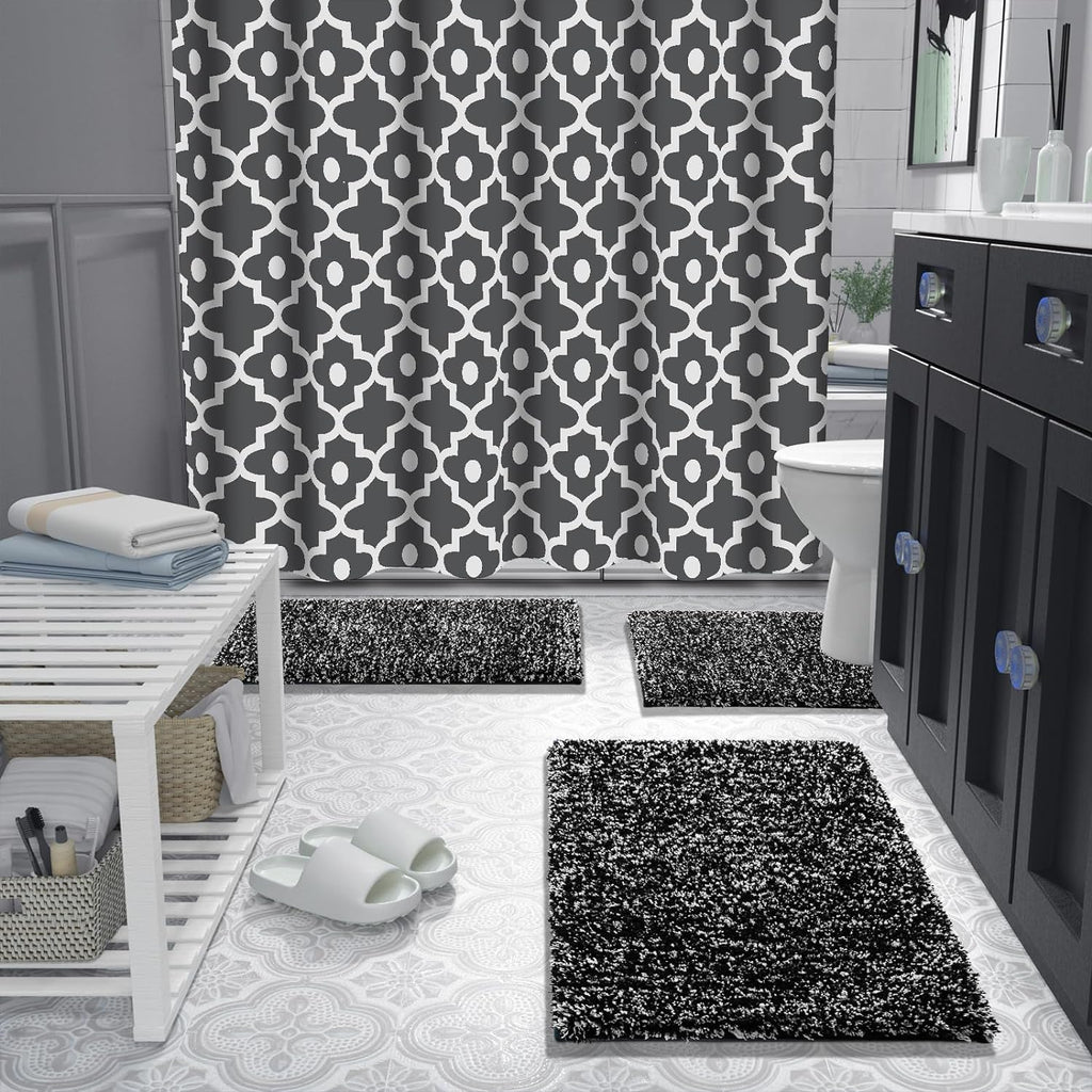 Yimobra Non-Slip Bathroom Rugs - Ultra Soft, Washable & Water Absorbent Plush Mats | 24x17 Inches