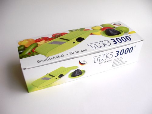 TNS 3000 All-IN-ONE Mandolin Vegetable/Fruit Slicer Julienne Cutter Chopper Juicer - Lime-Black Color