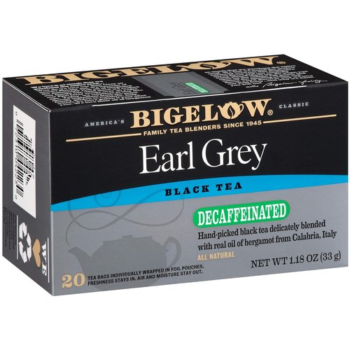 Bigelow Tea Decaffeinated Earl Grey Black Tea - 20 Count Box | Pack of 6 | 120 Total Tea Bags