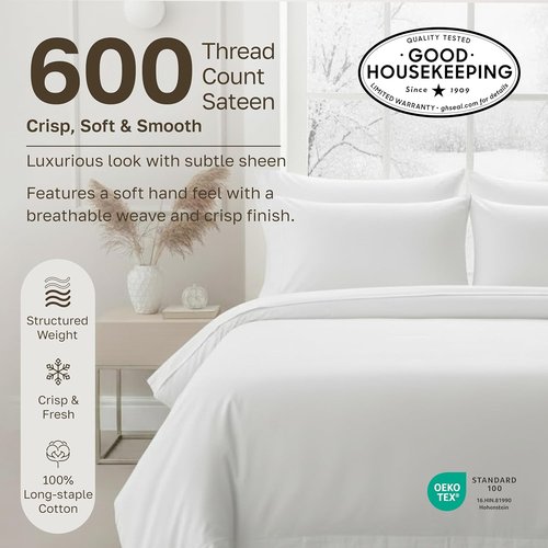 California Design Den 600 Thread Count Cotton Pillow Cases - Luxuriously Soft & Cool | Set of 2, Queen Size (Taupe)