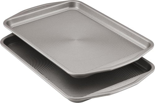 Circulon Nonstick Bakeware Set - 2-Piece Cookie Sheets for Effortless Baking | Gray Finish
