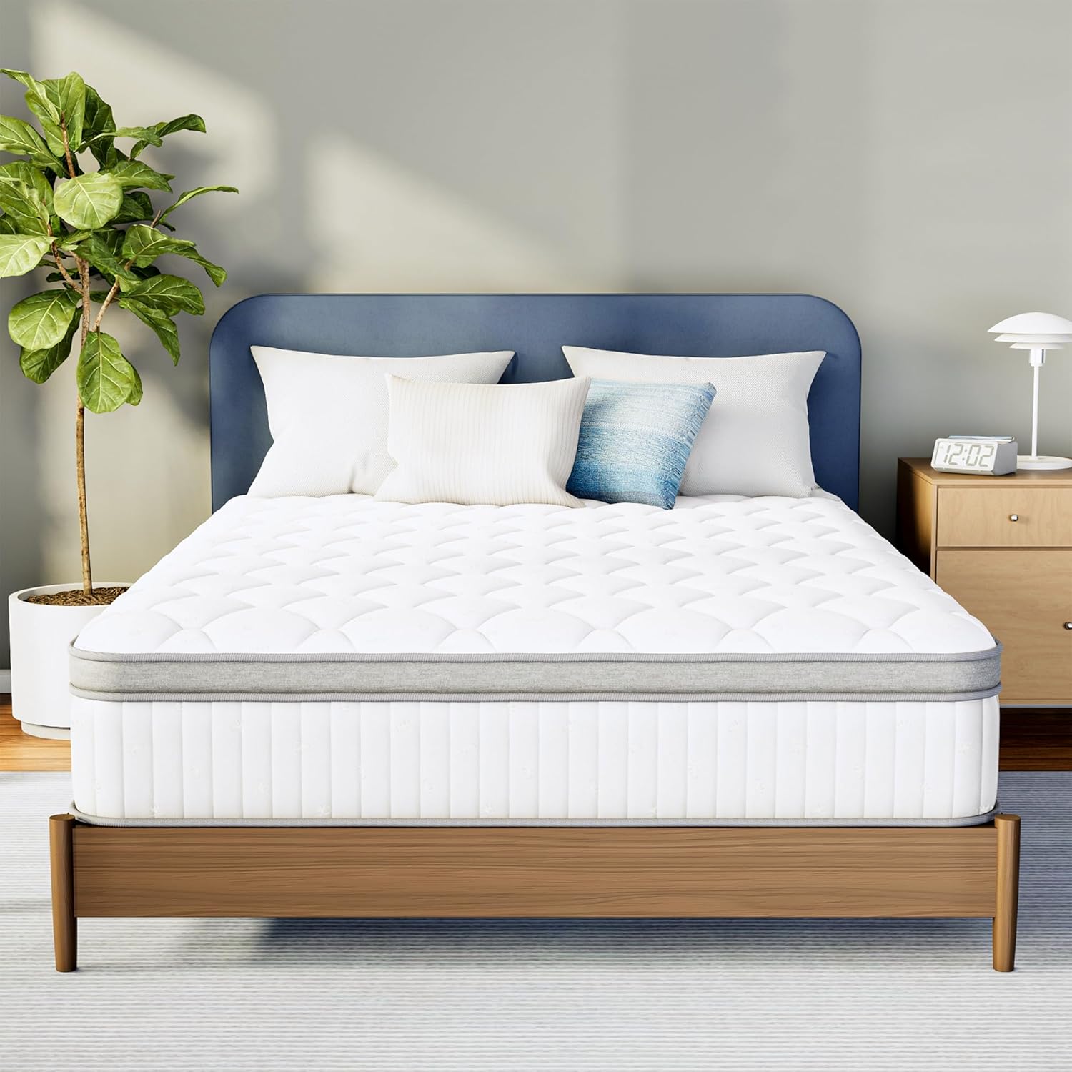 Neo Sleep King Size Mattress - 10 Inch Hybrid Comfort with Cooling Gel Memory Foam & Pocket Springs