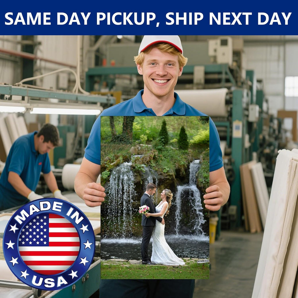 XzartDIY Custom Canvas Prints - Personalized Photo Art for Family & Pets | 8x12'' Wall Decor