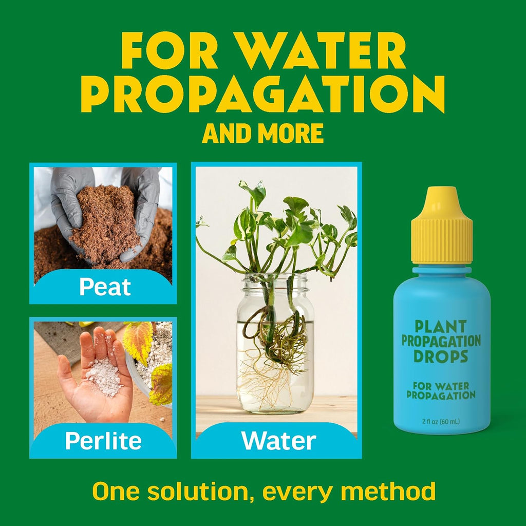 Rooting Drops for Plant Propagation - Faster, Stronger Roots & Less Shock | Supports All Cuttings & Repotting