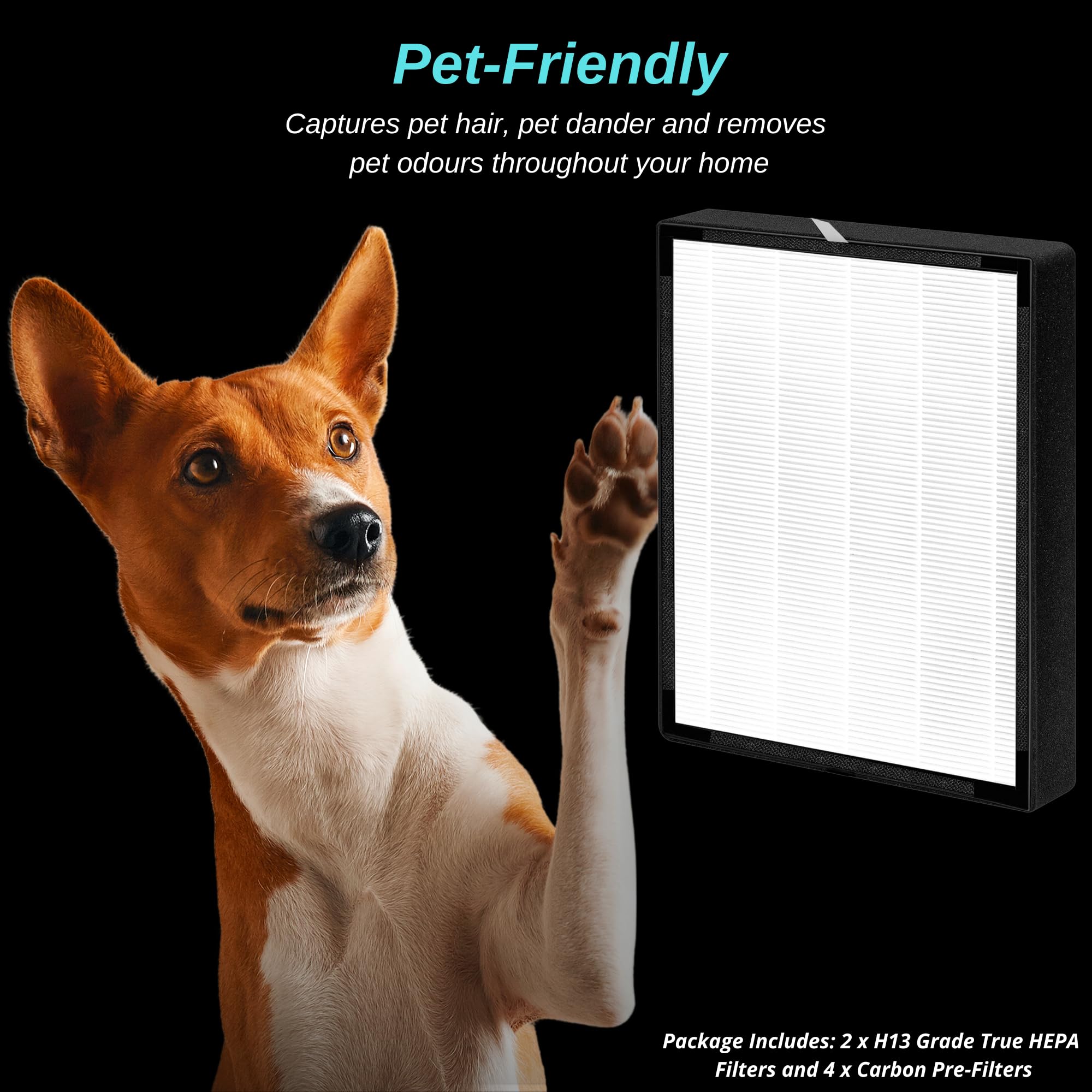 2 Pack - 45i Replacement Filter - for Breathesmart Flex Bh400 and Breathesmart 45i Air Purifier - H13 Grade True Hepa Filter - Part # B4-Fresh - B4-Pure - FL40 - FL40-pure