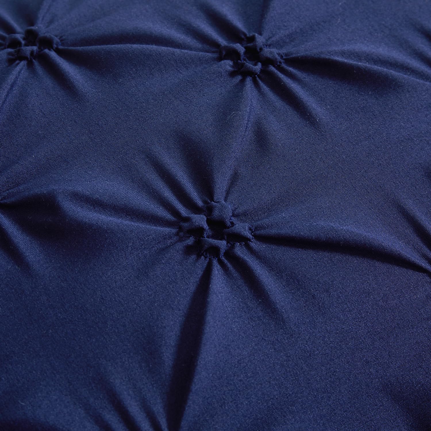 Vaulia Lightweight Microfiber Decorative Pillow Shams, Pinch Pleat Design Standard Size 20"x 26", Navy Blue 2 Pack