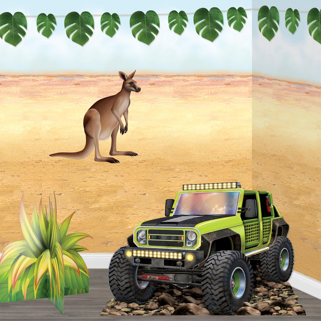 Beistle Jointed Kangaroo Decoration, Australian Outback Party Supplies, Classroom Wall Décor, Vacation Bible School Props, Birthday Party Accent, 31.5" x 30.75"