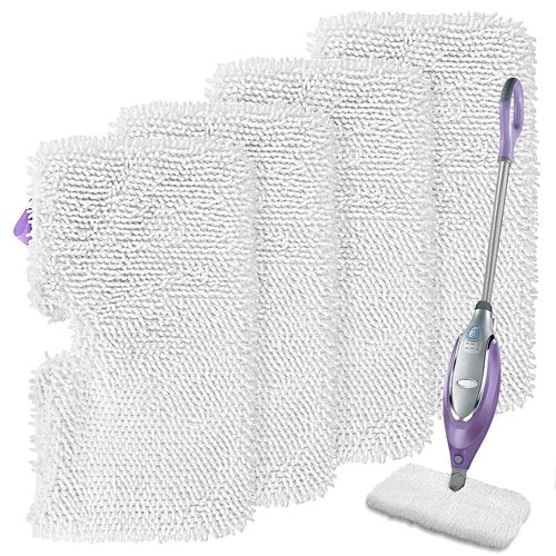 Tidy Monster Shark Steam Mop Replacement Pads, 4 Pack Steam Pocket Mop Pads Compatible with Shark S3500 Series, S3501, S3601, S3550, S3901, SE450, S3801CO, S3601D, S2901, S2902