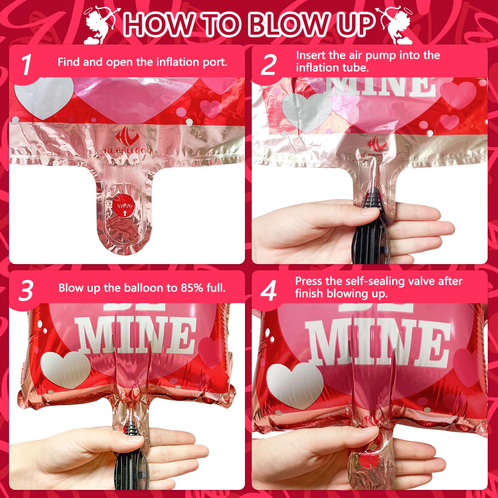9 Pcs Valentines Balloons I Love You Foil Balloons 40 Inch Love Mylar Balloon Heart Shaped Balloon Propose Marriage Wedding Anniversary Valentines Day Decorations Supplies