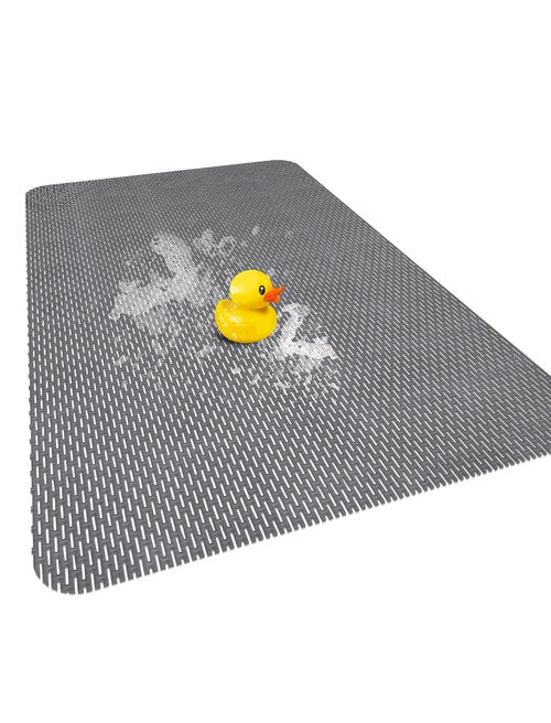 Large Anti Slip Shower Mat - Yonala 39.4" x 31.5" Non Slip Shower Mat for Inside Shower, Trimmable PVC Shower Floor Mat for Shower Stall, Bathroom, Tub, Quick Drying Matt