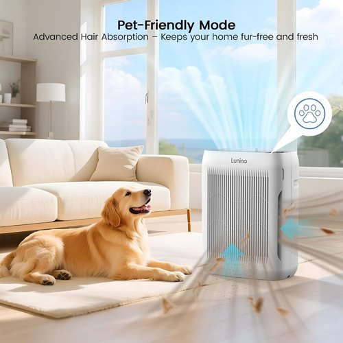 LUNINO Air Purifier - Large Room Coverage Up to 3000 Ft² | H13 HEPA Filter, Auto & Pet Modes, Aromatherapy