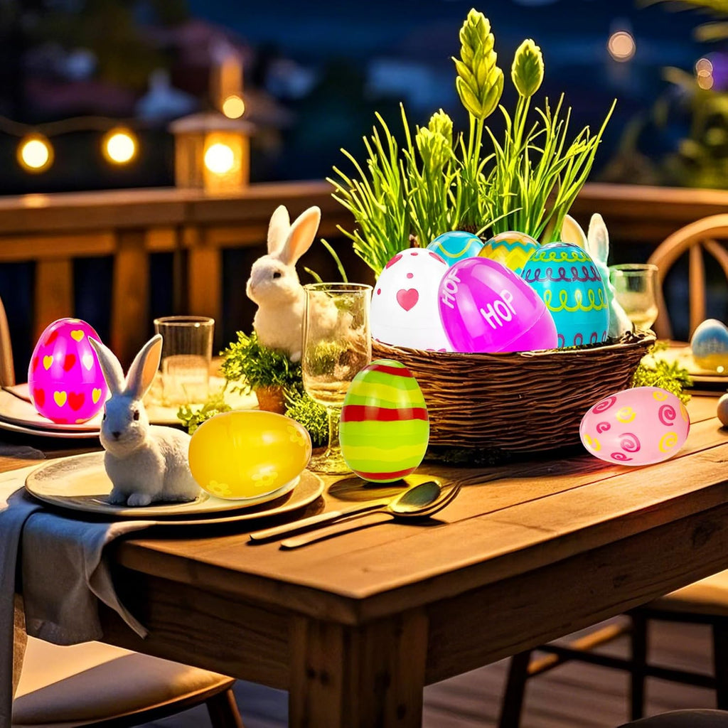 Skiennix 7Ft Fairy Lights - 24 Pack Battery Operated 20 LED Easter String Lights for Spring Decor