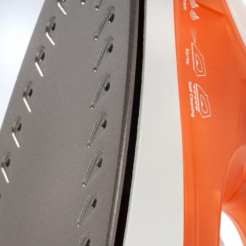Dominion Steam Iron for Clothes With Non-Stick Soleplate, Lightweight 1200W Clothes Iron With Adjustable Thermostat Control, Self Clean, Pivoting Cord, and Steam/Dry/Spray Functions, Coral