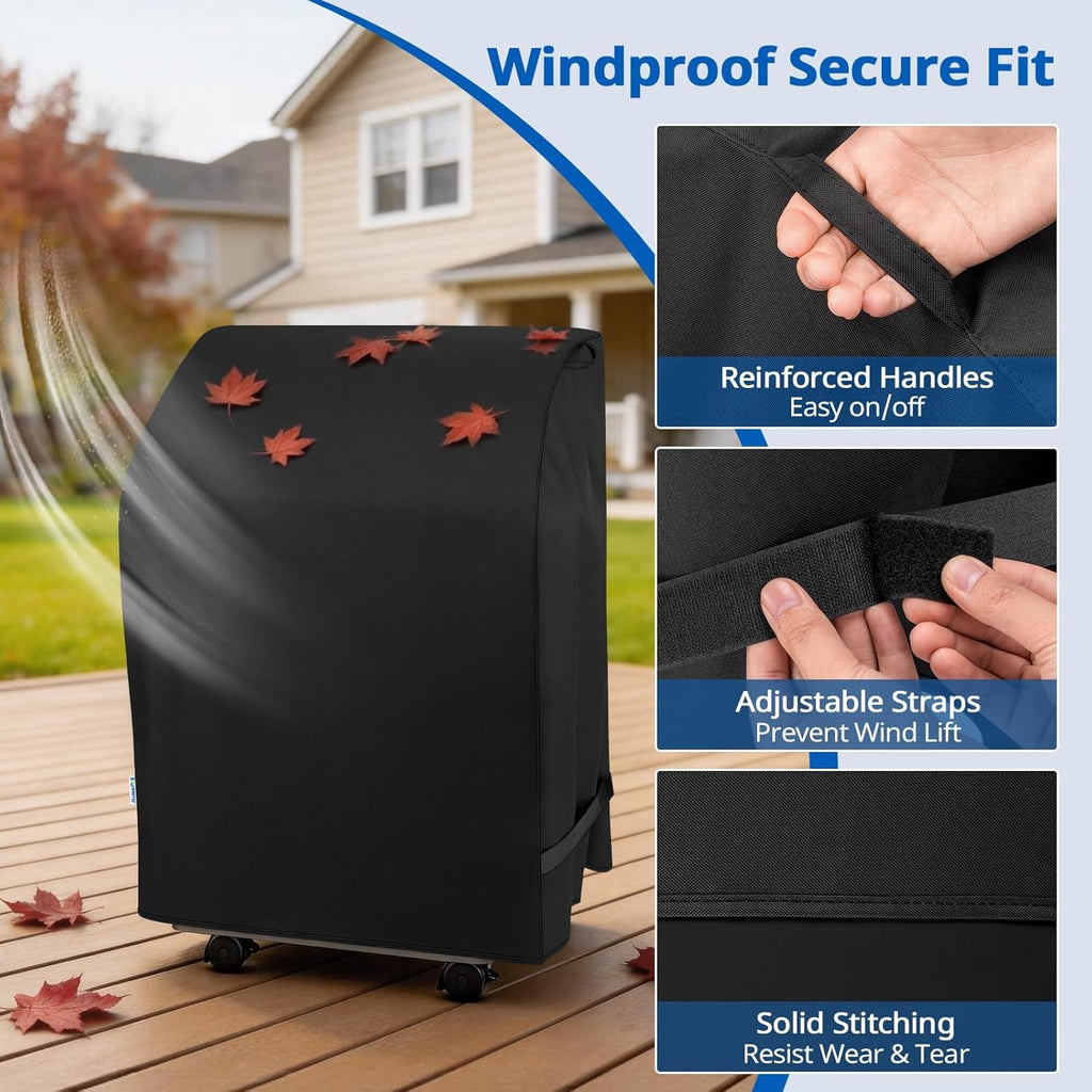 SunPatio 32-Inch Heavy Duty Waterproof Gas Grill Cover - Fits Weber, Char-Broil & Nexgrill