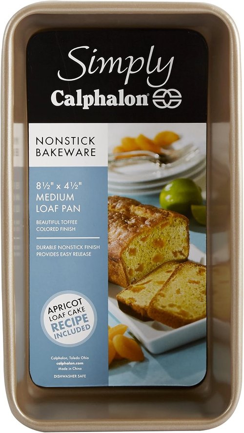 Calphalon Simply Nonstick Bakeware | 4.5" x 8.5" Loaf Pan for Effortless Baking